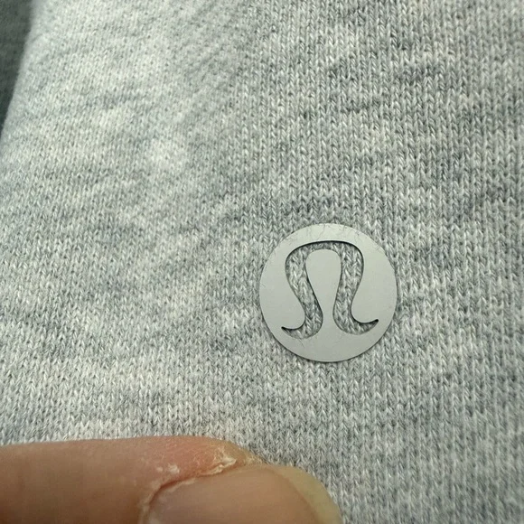 🍋 LULULEMON Gray Scuba Sweatpants with Embroidered Logo Size Large W5GI9S - Picture 13 of 16